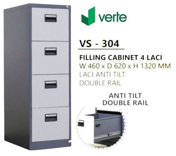 FILING CABINET 4 Laci VERTE VS 304