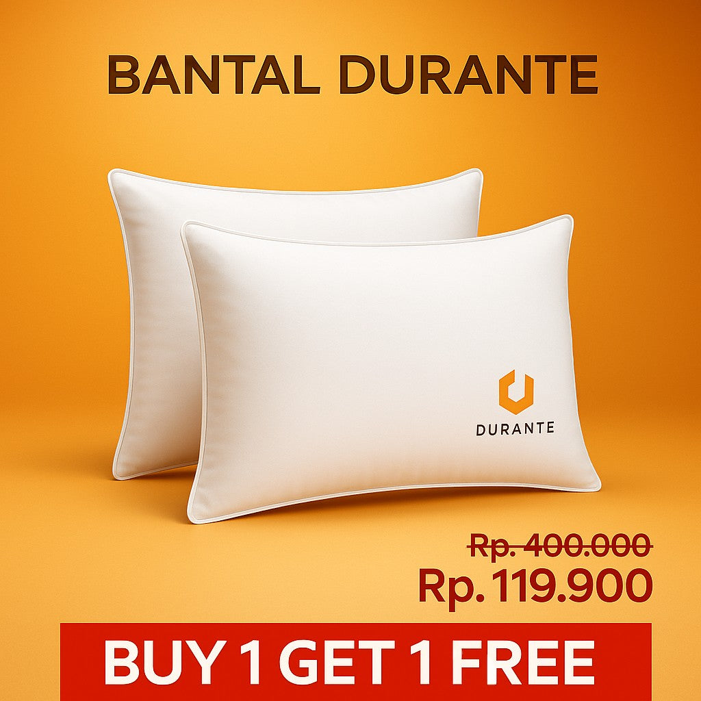 Tokokasur.com Bantal Durante white dacron pillows, 45x65 cm, Microtex 240 fabric, Buy 1 Get 1 promo.
