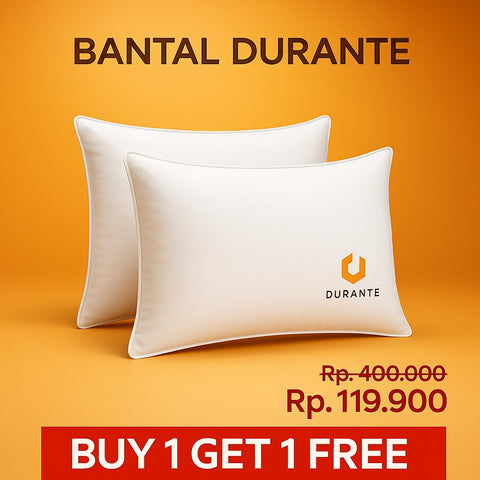 Tokokasur.com Bantal Durante white dacron pillows, 45x65 cm, Microtex 240 fabric, Buy 1 Get 1 promo.